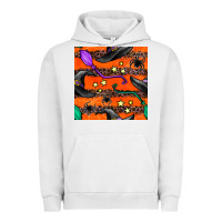 Pigment Lunar Rock halloween witch hats leopard seamless pattern Urban Hoodie - BundleAndBundleShop