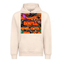 Sandshell halloween witch hats leopard seamless pattern Urban Hoodie - BundleAndBundleShop