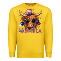 Lemon moorica with cow billie wilder Premium Sweatshirt - texasbilliewilder