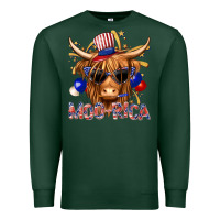 Sports Green moorica with cow billie wilder Premium Sweatshirt - texasbilliewilder