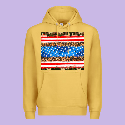 Usa Camouflage American Flag Premium Hoodie Designed By Adodesignshop