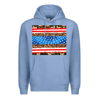 Colony Blue usa camouflage american flag Premium Hoodie - AdoDesignShop