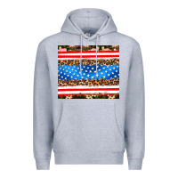 Heather Grey usa camouflage american flag Premium Hoodie - AdoDesignShop