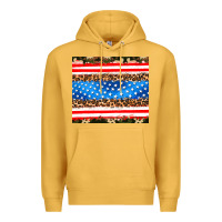 Mustard usa camouflage american flag Premium Hoodie - AdoDesignShop