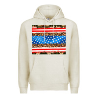 Oatmeal Heather usa camouflage american flag Premium Hoodie - AdoDesignShop