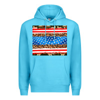 Ocean Blue usa camouflage american flag Premium Hoodie - AdoDesignShop