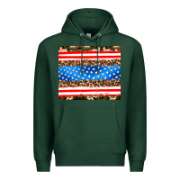 Sports Green usa camouflage american flag Premium Hoodie - AdoDesignShop