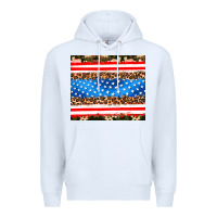 White usa camouflage american flag Premium Hoodie - AdoDesignShop