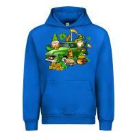 Cobalt st patricks gnomes  with farm truck Urban Hoodie - AdoDesignShop