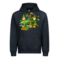 Navy st patricks gnomes  with farm truck Urban Hoodie - AdoDesignShop