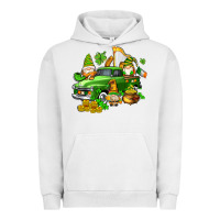 Pigment Lunar Rock st patricks gnomes  with farm truck Urban Hoodie - AdoDesignShop