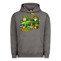 Pigment Tornado st patricks gnomes  with farm truck Urban Hoodie - AdoDesignShop