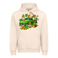 Sandshell st patricks gnomes  with farm truck Urban Hoodie - AdoDesignShop