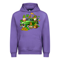 Tulip st patricks gnomes  with farm truck Urban Hoodie - AdoDesignShop