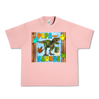 Salmon papa saurus Urban Heavy Tee - Artiststas
