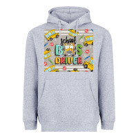 Heather Grey school bus driver Heavyweight Hoodie - MaliasSmallBusiness