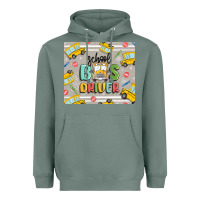 Sage school bus driver Heavyweight Hoodie - MaliasSmallBusiness