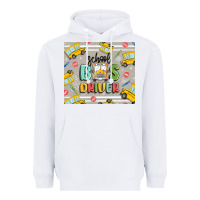 White school bus driver Heavyweight Hoodie - MaliasSmallBusiness