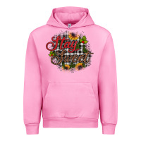 Fuchsia Pink stay sweet wood slice ornament Urban Hoodie - JahusDesignShop