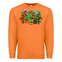 Carrot christmas trees with basketball Premium Sweatshirt - Zillion Design Studio