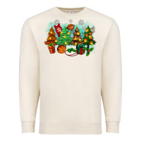 Sandshell christmas trees with basketball Premium Sweatshirt - Zillion Design Studio
