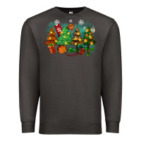 Smoke christmas trees with basketball Premium Sweatshirt - Zillion Design Studio