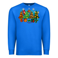 True Royal christmas trees with basketball Premium Sweatshirt - Zillion Design Studio