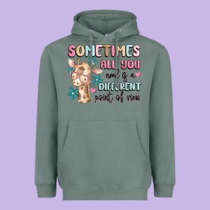 Sometimes All You Need Is A Different Point Of  Vi Heavyweight Hoodie Designed By Maliassmallbusiness