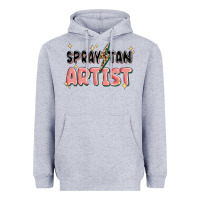 Heather Grey spray tan artist Heavyweight Hoodie - MaliasSmallBusiness