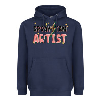 Navy spray tan artist Heavyweight Hoodie - MaliasSmallBusiness