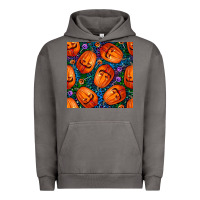 Pigment Tornado halloween pumpkin and candy seamless pattern Urban Hoodie - BundleAndBundleShop