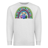 Oatmeal Heather easter rainbow Premium Sweatshirt - RanaPortraitStore