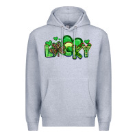 Heather Grey lucky st patrick s day Premium Hoodie - Artiststas