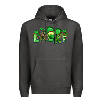 Charcoal Heather lucky st patrick s day Premium Hoodie - Artiststas