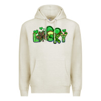 Oatmeal Heather lucky st patrick s day Premium Hoodie - Artiststas