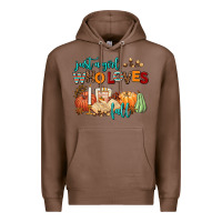 Chestnut just a girl who loves fall Premium Hoodie - AdoDesignShop
