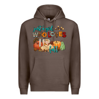 Coffee just a girl who loves fall Premium Hoodie - AdoDesignShop
