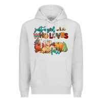 Dove Grey just a girl who loves fall Premium Hoodie - AdoDesignShop