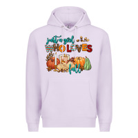 Lilac just a girl who loves fall Premium Hoodie - AdoDesignShop