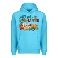 Ocean Blue just a girl who loves fall Premium Hoodie - AdoDesignShop