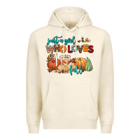 Tofu just a girl who loves fall Premium Hoodie - AdoDesignShop