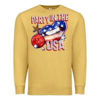 Antique Gold party in the usa billie wilder Premium Sweatshirt - texasbilliewilder