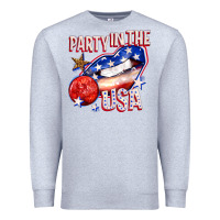 Heather Grey party in the usa billie wilder Premium Sweatshirt - texasbilliewilder