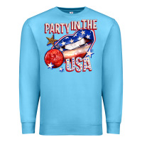Ocean Blue party in the usa billie wilder Premium Sweatshirt - texasbilliewilder