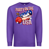 Purple party in the usa billie wilder Premium Sweatshirt - texasbilliewilder