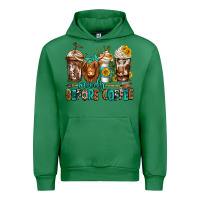 Emerald moody before coffee longhaired cow coffee Urban Hoodie - Jasminsmagicworld