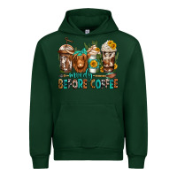 Forest Green moody before coffee longhaired cow coffee Urban Hoodie - Jasminsmagicworld