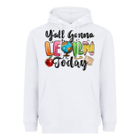 White yall gonna learn today Heavyweight Hoodie - MaliasSmallBusiness