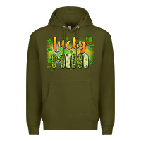 Army Green lucky mini Premium Hoodie - Artiststas