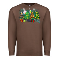 Chestnut christmas trees with tennis Premium Sweatshirt - Zillion Design Studio